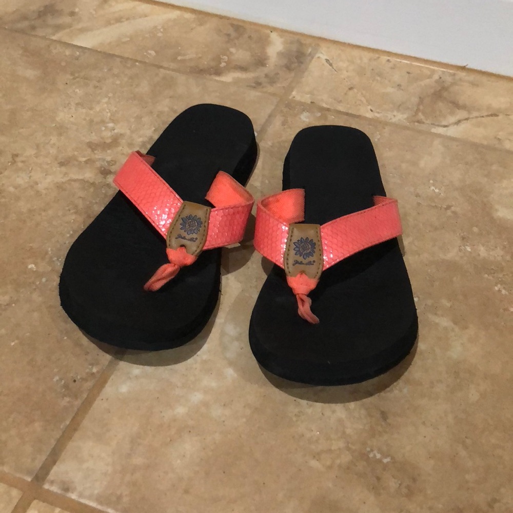 Yellow Box flip flops